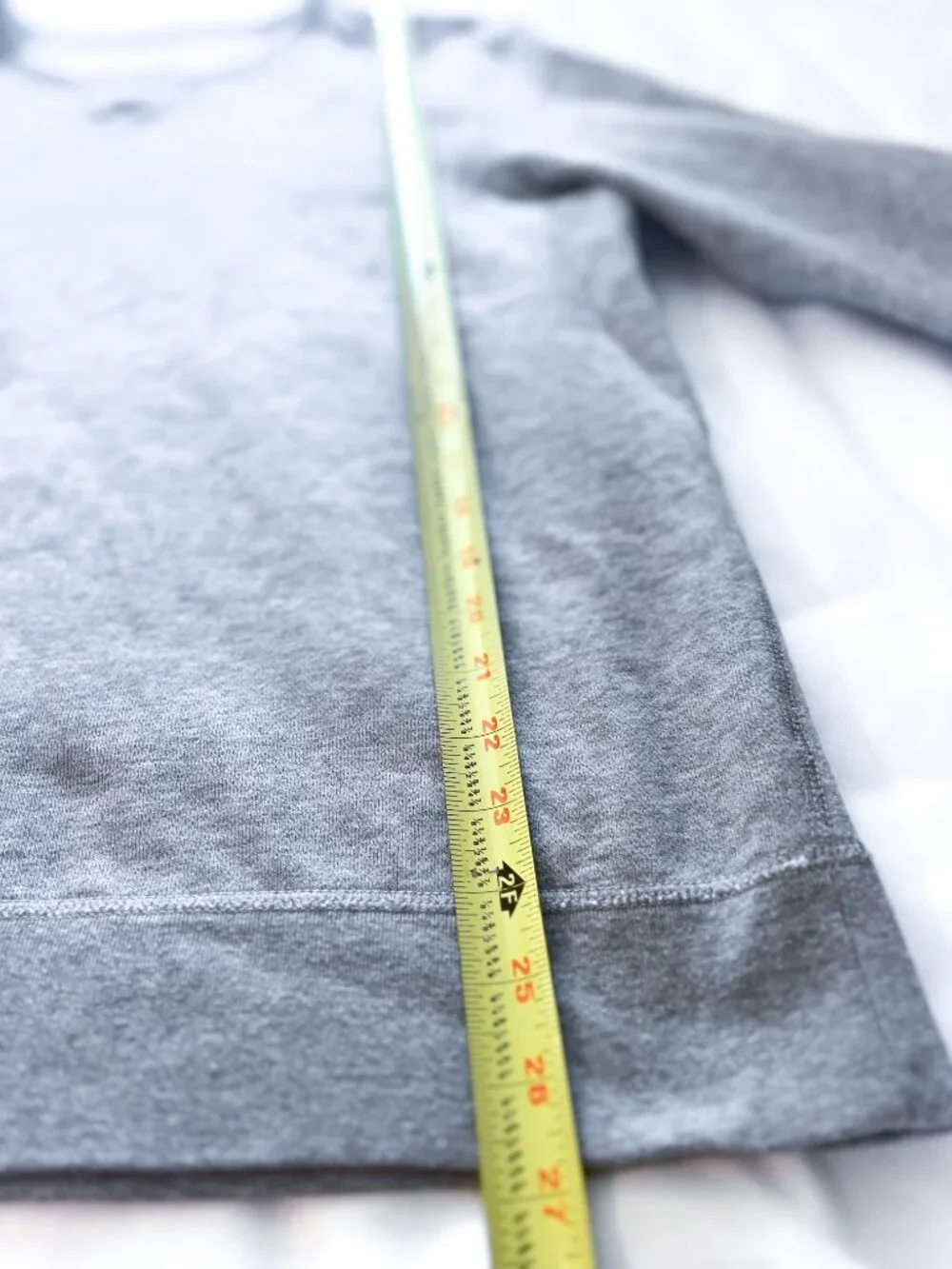 J Crew • French Terry Crewneck Sweatshirt pullover grey heather knit lounge L